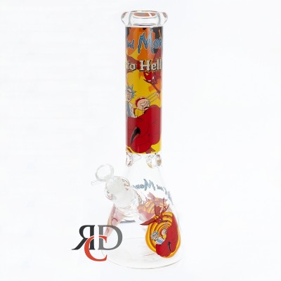 WATER PIPE BEAKER GLOW IN DARK WP25044 1CT